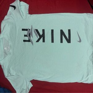 Nike Light Green Tee with Black and Gray Accents